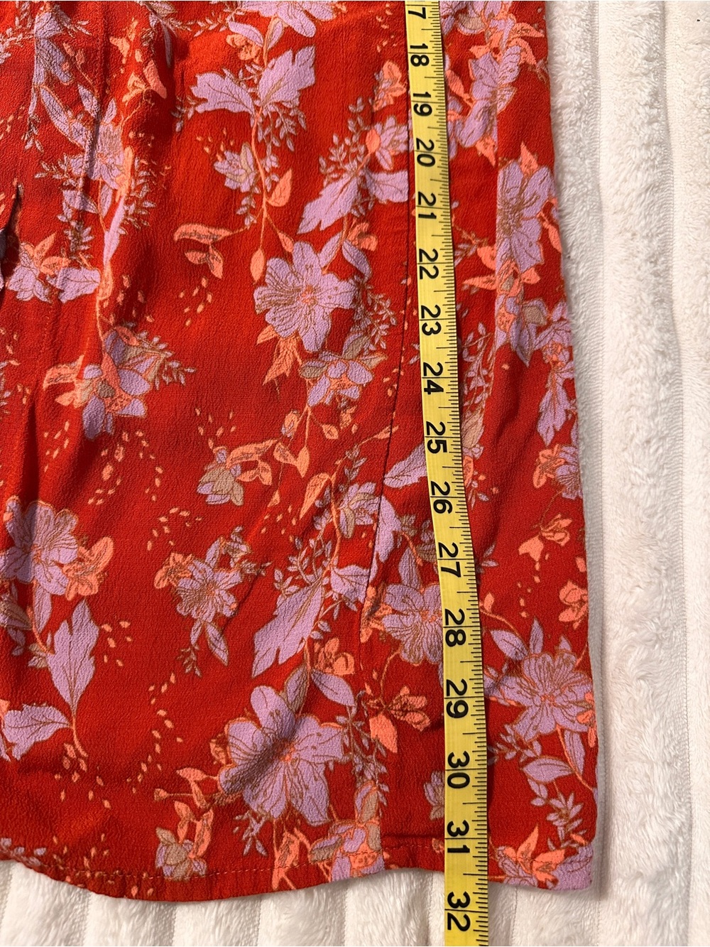 Free People Rust Floral Button-Front Midi Skirt - Picture 9 of 10